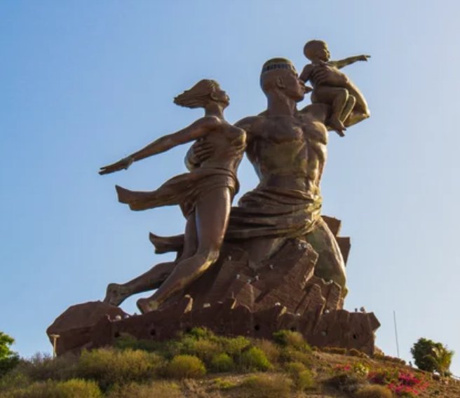 Le Monument de la Renaissance africaine, à Dakar